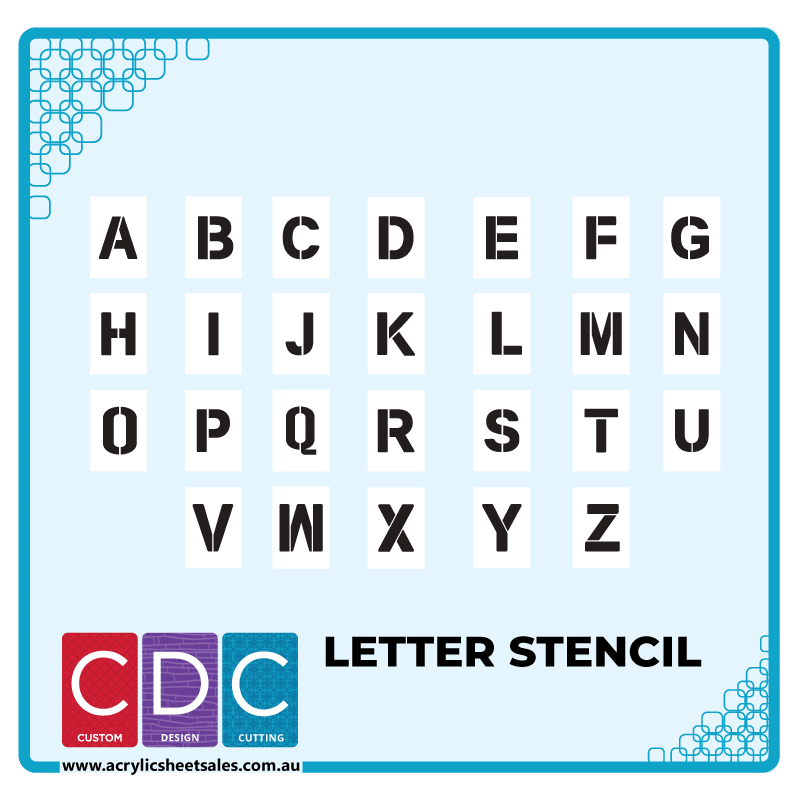 pre made letter stencils
