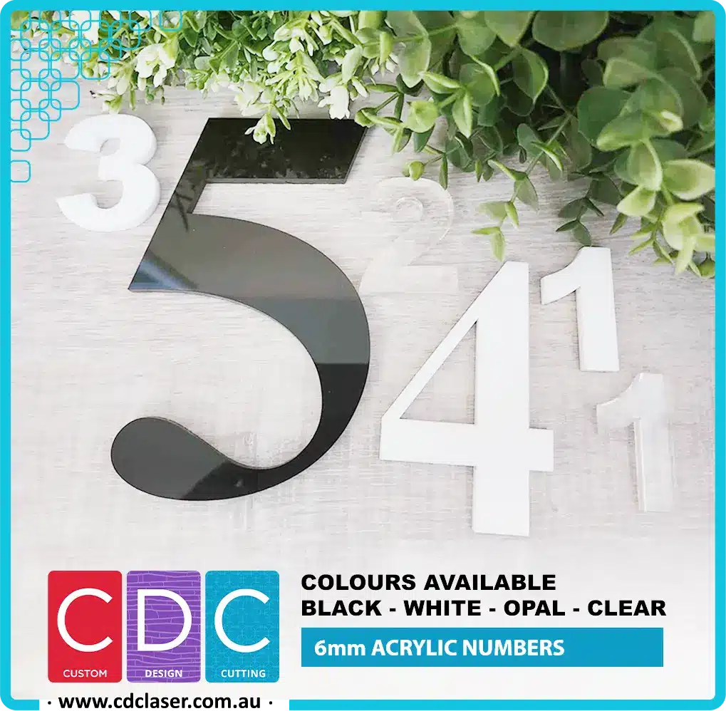 acrylic numbers 6mm type 352411