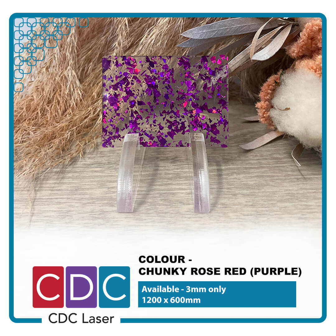 112. CHUNKY ROSE RED (PURPLE)