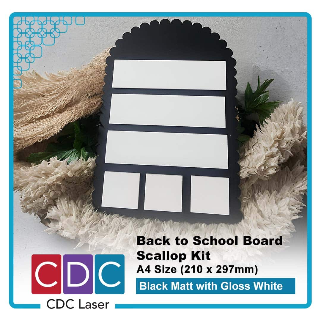 01_A. A4 Black Matt with Gloss White